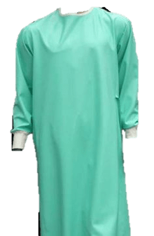 Washable Reusable Surgical Medical Gown – Min 50 Units  Please note prices reduce as quantity increases  100% Polyester  Surgical Blue  Stretch Poplin